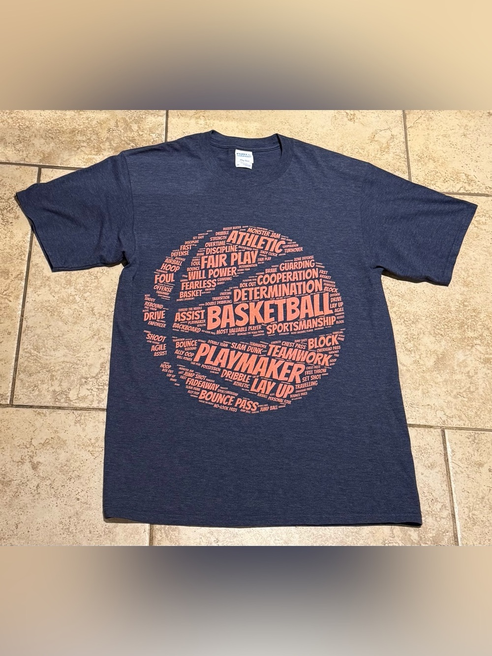 Basketball Motivational Words Graphic Shirt